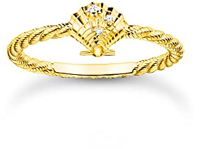 THOMAS SABO Ring Seil mit Muschel vergoldetes Silber TR2400-414-14-60