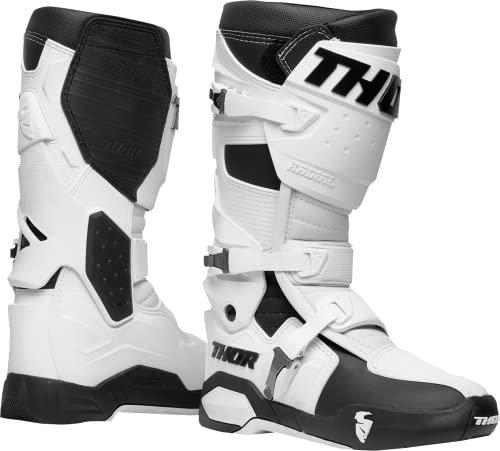 Thor Radial Cross - Stivali da motocross, Enduro MX, colore: Bianco, bianco, 44.5 EU