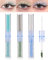 Liquid Matte Glitter Eye shadow,Shimmer Matte Liquid EyeShadow Kit – 3 Pcs High Pigmented Velvet Cream Eyeshadow Eyeliner Stick, Quick Drying Long Lasting Create Multi Dimensional Korean Eye Makeup-C