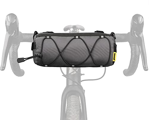Rhinowalk Fahrrad-Lenkertasche, klein, mit Schultergurt, professionelles Fahrradzubehör, Grau