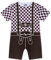 FC Bayern München Baby Body Lederhose | Kurzarm | Braun | Fußball