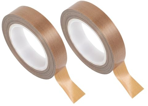 SOLUSTRE 2 Rollen Ptfe Dichtungsband aus Klebrigem Material Hitzebeständig und Verschleißfest für Vakuumiergeräte und Wärmedämmung