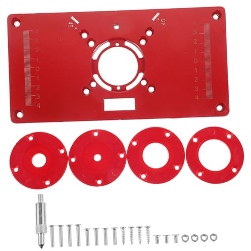 KITANDOVE 1 Juego Tablero Plegable para carpintería Placa de inserción para carpintería Suministros de Recorte de Banco Maquina Cortar Madera cortadora Madera Placa de enrutador precisión
