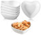 Juego de Cuencos de Cerámica en Forma de Corazón,Paquete de 6 Platos para Salsa de Soja, Mini Tazones, Platos para Condimentar, para Sushi, Especias, Platos para Servir