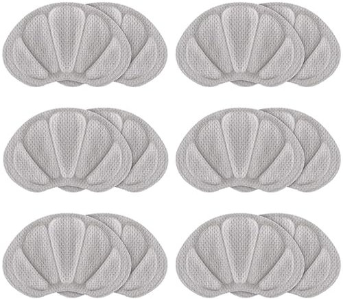 Tsathoggua Schuheinlagen für Ferse - Fersenschutz für Schuhe - Ergonomische Hackenpolster - Schuh Fersenpolster - Fersenkissen - Komplettpaket mit 6 Paar (Grau)