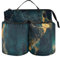 Drink Holder Suitcase Free Hand Navy Blue Gold Marble Texture Caddy Drink Holder Hold Two Coffee Mugs for Travelling Women Men