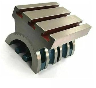 Mesa de ángulo inclinable ajustable para fresadora, herramienta de ingeniería (7 x 10 pulgadas)