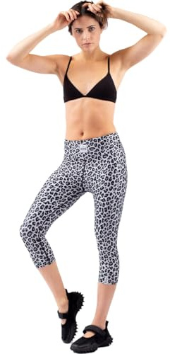 Eivy Pocket Tights 3/4 Leggings, Snow Leopard, L EU