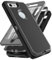 YmhxcY for iphone 8/7 iphone SE 2020/2022 Case with Built in Screen Protector Drop Proof 3-Layer Durable Cover/Shockproof Armor Drop Protection Solid Rubber Case for iPhone 8-Black/Grey-New