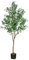 Youyijia Künstlicher Olivenbaum 150cm Realistisch Pflanzen Indoor mit Echtwirkendem Stamm & Blättern, Kunstpflanze, Dauerhaft Grüne Zimmerpflanze für Wohnzimmer Büro Deko Garten Hochzeit