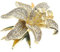 Beaupretty Broche Fleur De Lys Broche Strass Broche Pour Femme Alliage De Zinc