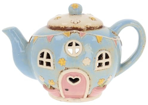 Shudehill Giftware Village Pottery Ceramic Fantasy Houses - Pumpkin, Squash, Toadstool & More! (Round Teapot)
