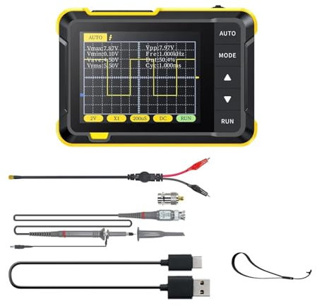 DSO152 Handheld Digital Oscilloscope: 2.5MSa/s Sampling, 200KHz Bandwidth, 800 VPP PWM Output(High Configuration)