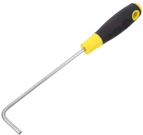 Rollladenhaken aus Edelstahl mit Gummigriff, 30cm Zugstange | Rolltore in Lagerhallen und Garagen, Einfache Bedienung, Ermüdungsarm, zum Heben von Schachtdeckeln