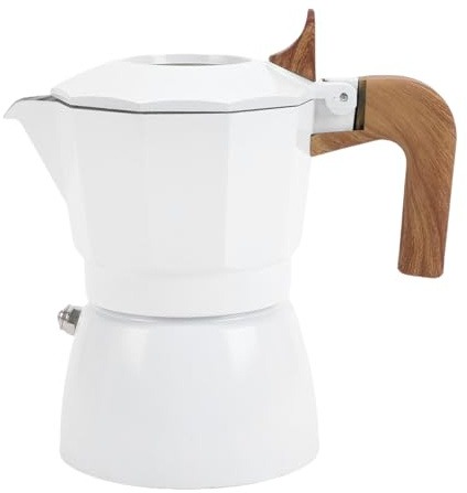 mingzhe Cafetière à Moka de 2 Tasses en Alliage D'aluminium de Style Vintage avec Conception à Double Valve pour les Amateurs café Riche la Maison (100ML)