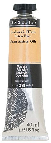 SENNELIER Artists' Extra Fine Oil, 40 ml Tube, Series 1, Pale Ochre, (10-130411-253)