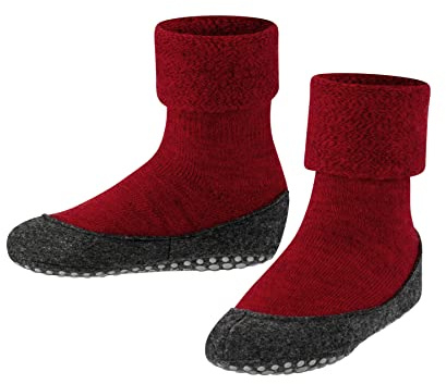 FALKE Unisex Kinder Cosyshoe Stoppersocken atmungsaktive klimaregulierende geruchshemmende Wolle rutschhemmende Noppen auf der Filzsohle komfortabel warm mit Plüsch strapazierfähig 1 Paar
