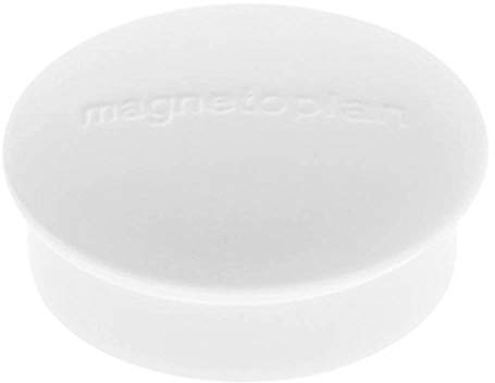 magnetoplan 1664600 Discofix Rundmagnet mini, weiß