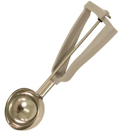 Bonzer 3379 Litegrip Portioner - Grey 8 | Color-coded handle offers easy portion control and quick identification in busy commercial kitchens.