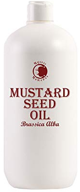 Mystic Moments | Mustard Seed Carrier Oil | 1 Litre | Brassica juncea oil gives a warming, rich skin and hair feel for massage and cosmetic blends.