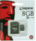 Kingston SDC10G2/8GB Scheda MicroSD da 8 GB, Classe 10, UHS-I, 45 MB/s, con Adattatore SD, Nero