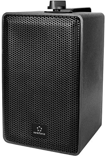 Renkforce RL100W BK Regallautsprecher Schwarz 100 W 90 Hz - 20000 Hz 1 Paar