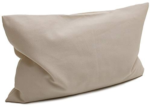 Bio Lavendelkissen 30x20cm, Bio-Bezug natur + Bio Inlett natur/Duftkissen Kräuterkissen