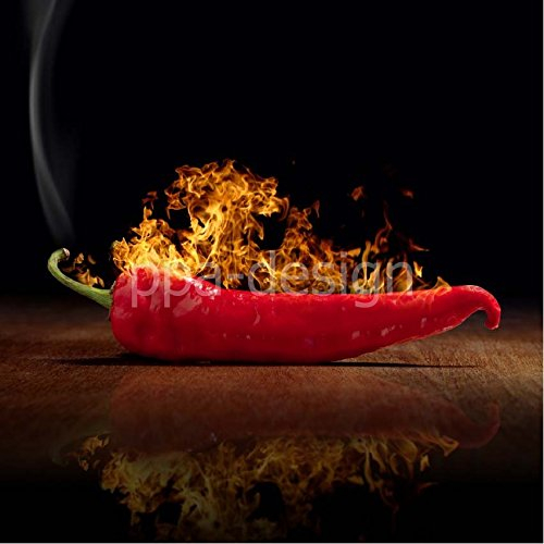Sticker Cuisine Lave Vaisselle piment rouge 60x60cm SLV1155 (Fond Blanc)