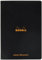 Rhodia 119166C - Notizheft / Kladde DIN A4 21x29,7cm, 48 Blatt Dot-Lineatur 80g, nicht mikroperforiert, Schwarz, 1 Stück