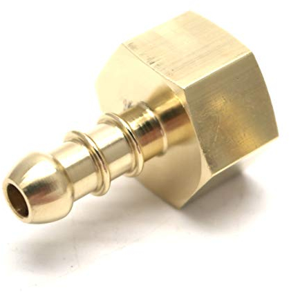 qcl British Made 1/2 BSP FEMALE FITTING TO LPG FULHAM NOZZLE TO 8mm I/D HOSE (28)