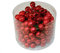 Hochwertige & Dekorative Glas Spiegelbeeren am Draht - Glänzend & Matt - Dekokugeln/Tischdeko/Christbaum/Weihnachten (Rot, Ø 2cm (144 Stück Sortiert))