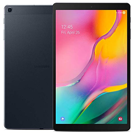 Samsung Galaxy Tab A 10,1 (2019, Wi-Fi + Cellular) Écran Full HD angle à coin, tablette et téléphone GSM débloqué SM-T515, modèle international 32 go Noir