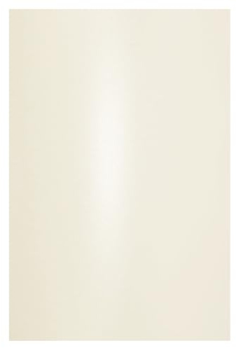 Netuno 100x Bastelpapier Perlmutt Creme DIN A4 21 x 29,7 cm 120g Aster Metallic Cream Effektpapier Glanzpapier farbig glänzend bedruckbar für Einladungen Hochzeit Geburtstag Weihnachten Taufe