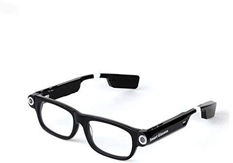 HD 1080P Bluetooth inalámbrico Mini cámara Gafas Gafas de Sol Inteligentes Mini videocámaras Gafas Deportes DV con Auriculares para Llamadas/Música, Gafas con cámara - Cámara portátil,32g 1080p
