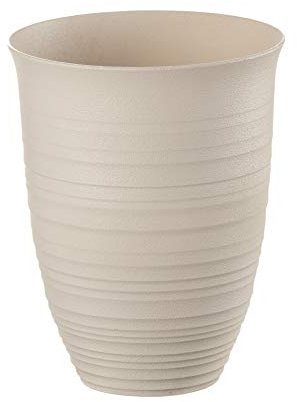 Guzzini - Tierra, Bicchiere Alto in Plastica Riciclata - Argilla, Ø 9.8 x h 12.4 cm | 520 cc - 17950079