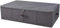 iwill CREATE PRO 70x40x18cm, faltbare waschbare Unterbett-Aufbewahrungsbehälter mit Reißverschluss, Kleiderschrank-Schrank-Organizer-Behälter für Kleidung, Schuhe, Spielzeug, schwarz-grau