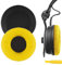 Geekria QuickFit Protein Leather Reemplazo Almohadillas para Sennheiser HD25, HD25-II, HD25SP, HD25SP-II, Limited 75th Anniversary Edition Almohadillas para Auriculares, para los oídos (Amarillo)