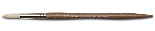 Winsor & Newton 5010512 synthetischer Künstler Ölpinsel mit hoher Elastizität & Lebensdauer, ergonomischer Stiel für Ölfarben und Alkydfarben - Rundpinsel Nr. 12 | Synthetische Borsten, hervorragende Farbtragfähigkeit, handgefertigt in England, für Ölfarbe