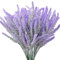 XONOR 12 pezzi artificiali floccati fiori di lavanda finta pianta di lavanda per la decorazione della casa di nozze tavolo da ufficio decorazione del patio del giardino