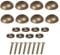 8 Stück Spiegelschrauben Messing Spiegelschrauben Kappe Abdeckung Nägel Verschlüsse Golden für dekorative Spiegel, Schilder/Werbung Hardware, Nägel, Bau (15 mm, Bronze)