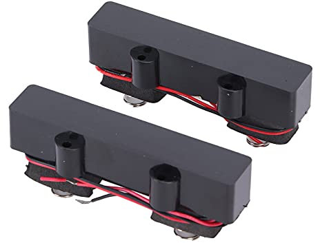 Jazz Bass Set, Set de micro chevalet Noiseless 4 cordes pour basse électrique pour guitare Jazz Bass 4 cordes(94mm+94mm)