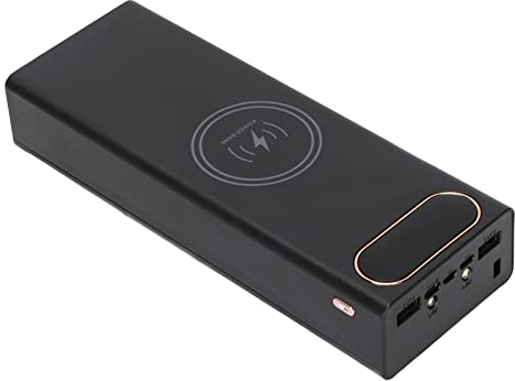 Akku Ladebox, Tragbar Schwarz L20 Standard Edition 20x18650 Schweißfreie Akku Powerbank, mit LCD Display, für Alle Handymodelle Zum Aufladen