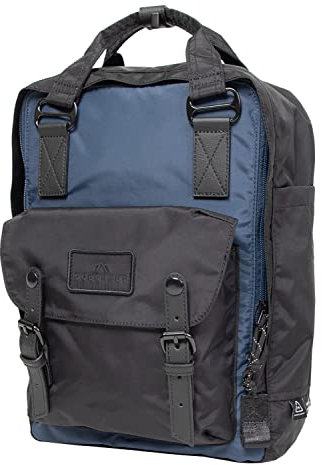 Doughnut Macaroon Rucksack Unisex 16L mit Laptopfach - Ideal als Reise- oder City-Rucksack - Daypack in Black X Navy