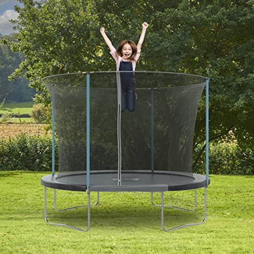 TP Toys Up 10ft Trampoline - With A Secure Enclosure And Protective Quality Frame Padding. Rigid Top Ring Design & Strong Springs. Galvanised Steel Frame - Fun Outdoor Jumping Mat For Kids, 3 Years+