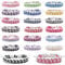 Yitexin 20Pcs Boho Braided Friendship Bracelets with Sliding Knot Closure, Handmade Adjustable Woven String Bracelets, 11 inch