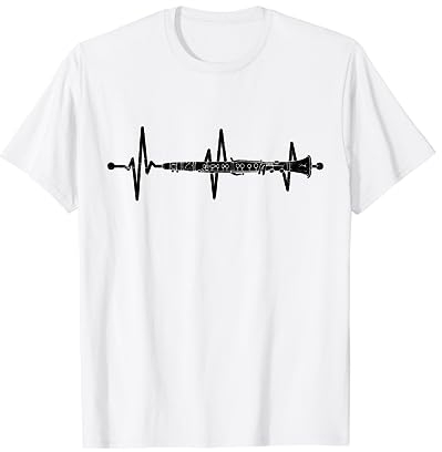Orchester Klarinettist Herzschlag Klarinette T-Shirt