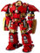 Auforua Technik Hulkbuster Modellbausatz mit LED Beleuchtung, 4123 Teile Klemmbausteine Hulkbuster groß MOC Set, Hulkbuster Bausteine Bausatz