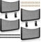 4 Pcs Storage Nets for Campervans, Elastic Trunk Storage Bag with Plastic frame,Van Motorhome Caravan Boat Car Storage Solutions Accessories for Storing Phone/Water Bottle/Toiletry, 42 * 21 CM