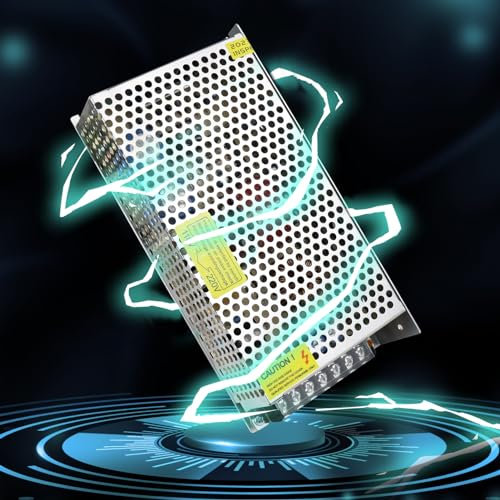 LightingWill 24V DC Power Supply 6.25A 150W Universal Regulated Switching, Converter AC 110/220V to DC 24 Volt LED Power Adapter, Transformer, Driver for CCTV, LED Strip light, Radio, Computer Project