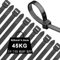 WLEAD Kabelbinder Schwarz 600mm x 4.8mm 50 Stück extra starke Kabelbinder mit 45kg Zugfestigkeit UV-beständig große Nylon-Kunststoff selbstsichernde multifunktionale Kabelbinder